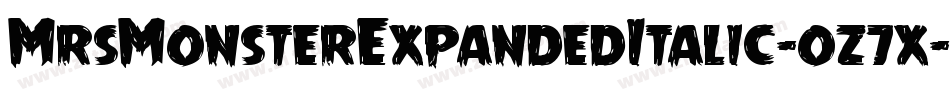 MrsMonsterExpandedItalic-oz7x字体转换