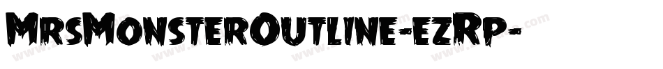 MrsMonsterOutline-ezRp字体转换