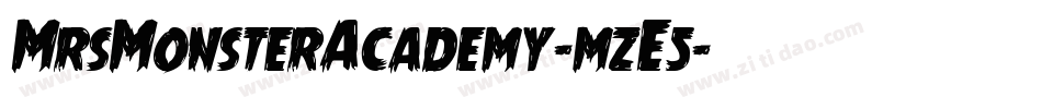 MrsMonsterAcademy-mzE5字体转换