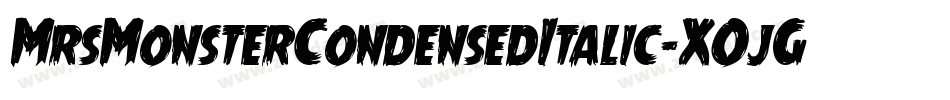 MrsMonsterCondensedItalic-XOjG字体转换