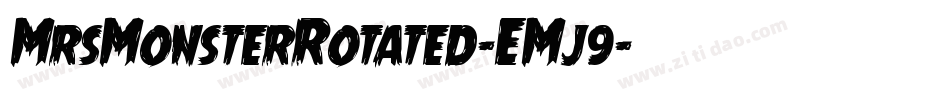 MrsMonsterRotated-EMj9字体转换