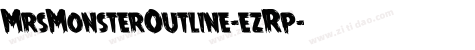 MrsMonsterOutline-ezRp字体转换