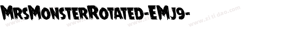 MrsMonsterRotated-EMj9字体转换