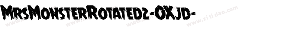 MrsMonsterRotated2-OXjd字体转换