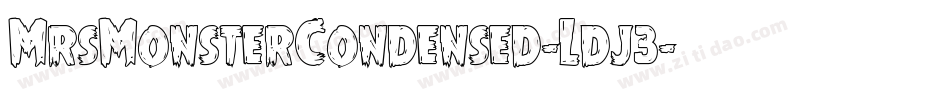 MrsMonsterCondensed-Ldj3字体转换