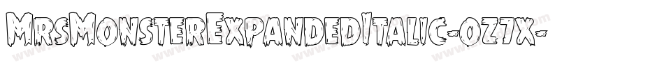 MrsMonsterExpandedItalic-oz7x字体转换