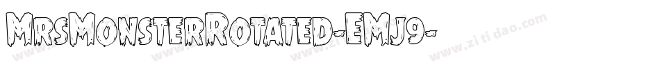 MrsMonsterRotated-EMj9字体转换