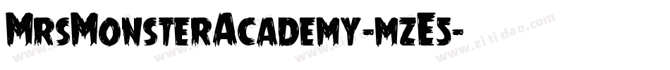 MrsMonsterAcademy-mzE5字体转换