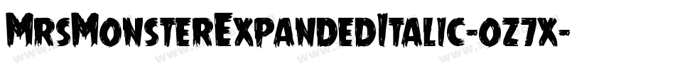 MrsMonsterExpandedItalic-oz7x字体转换
