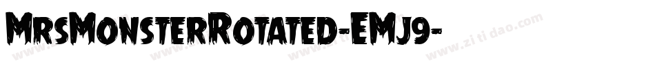 MrsMonsterRotated-EMj9字体转换