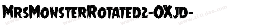 MrsMonsterRotated2-OXjd字体转换