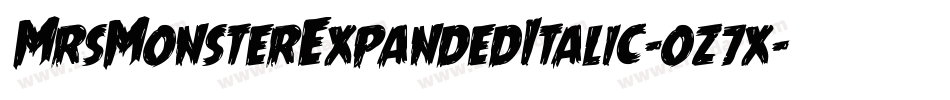 MrsMonsterExpandedItalic-oz7x字体转换