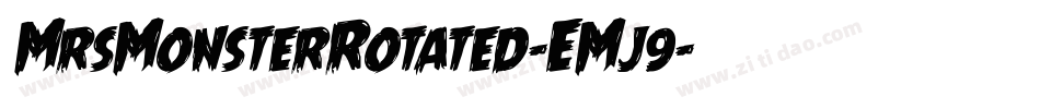 MrsMonsterRotated-EMj9字体转换