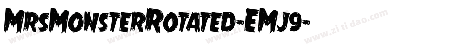 MrsMonsterRotated-EMj9字体转换