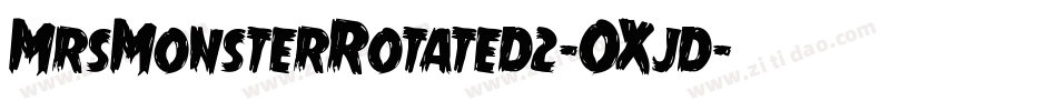 MrsMonsterRotated2-OXjd字体转换