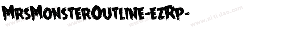 MrsMonsterOutline-ezRp字体转换