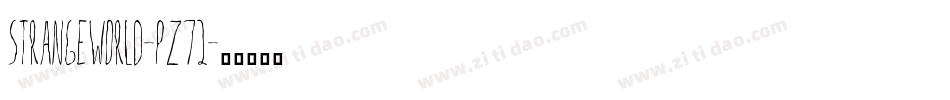 StrangeWorld-PZ72字体转换