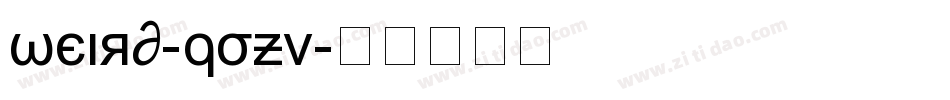 Weird-qoZV字体转换