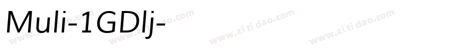 Muli-1GDlj字体转换