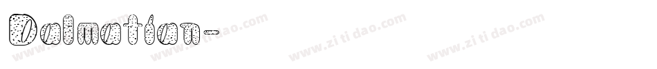 Dalmatian字体转换