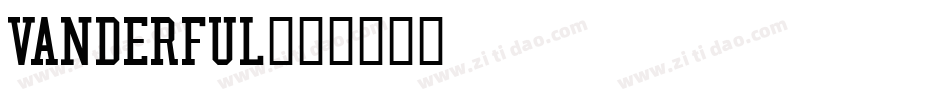 Vanderful字体转换