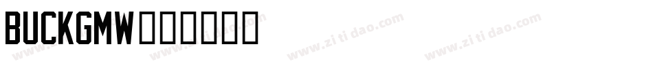 buckgmw字体转换
