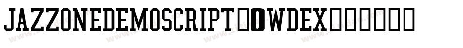 JazzOneDemoScript-0WdeX字体转换