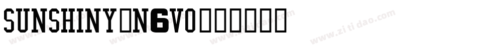 Sunshiny-n6VO字体转换