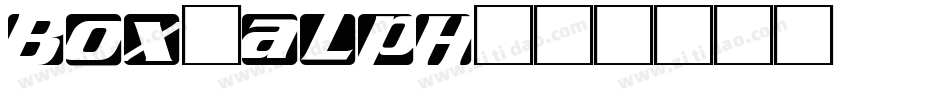 BOX-ALPH字体转换
