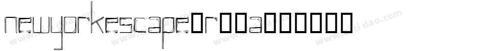 NewYorkEscape-R49A字体转换