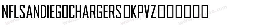 NflSanDiegoChargers-KpVZ字体转换
