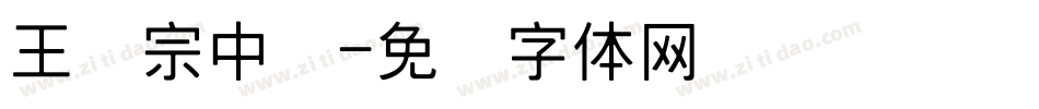 王汉宗中隶字体转换