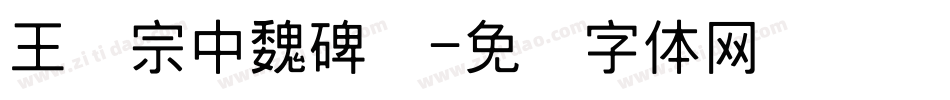 王汉宗中魏碑简字体转换