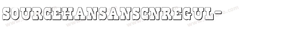 sourcehansanscnregul字体转换
