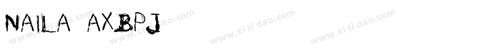 Naila-axBPJ字体转换
