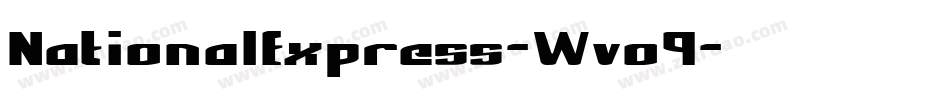 NationalExpress-Wvo9字体转换