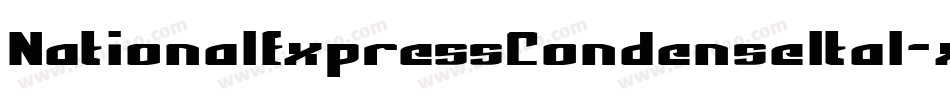 NationalExpressCondenseItal-x68V字体转换