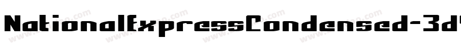NationalExpressCondensed-3d9y字体转换