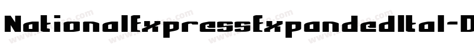 NationalExpressExpandedItal-DDJx字体转换