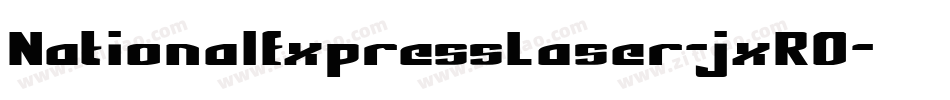 NationalExpressLaser-jxRO字体转换