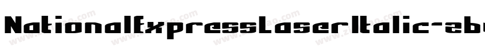 NationalExpressLaserItalic-z6Jw字体转换