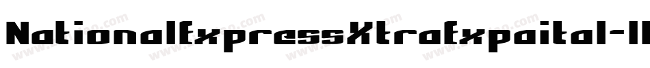 NationalExpressXtraExpaital-lD8D字体转换