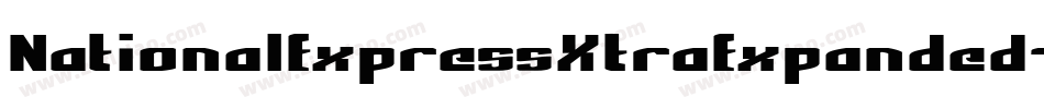 NationalExpressXtraExpanded-946j字体转换