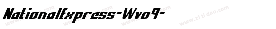 NationalExpress-Wvo9字体转换