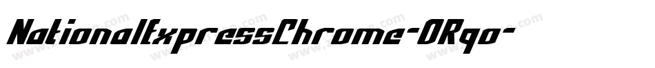 NationalExpressChrome-ORqo字体转换