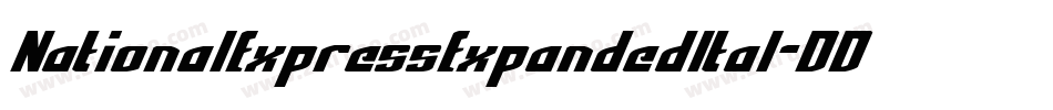 NationalExpressExpandedItal-DDJx字体转换
