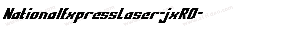 NationalExpressLaser-jxRO字体转换