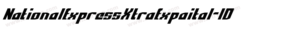 NationalExpressXtraExpaital-lD8D字体转换