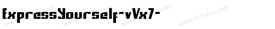 ExpressYourself-vVx7字体转换