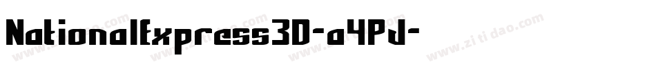 NationalExpress3D-a4PJ字体转换